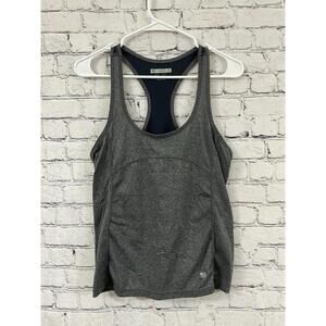 Women's Forever 21 Active Gray Racerback Tank Small